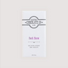 Front of Saratoga Chocolate Co. Dark Horse Bar wrapped in a white paper package with a deep plum flavor label. Label features the Saratoga Chocolate Co. logo and describes the bar as 65% special reserve dark chocolate. This bar is gluten and dairy free.