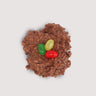 Milk chocolate blended with toasted coconut flakes, shaped into a small nest with three brightly colored jellybeans in the center. These delightful treats look like jellybean "eggs" nestled in a milk chocolate coconut "nest".