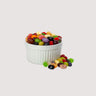 Brightly colored Jellybelly jellybeans in 49 favorite flavors. 